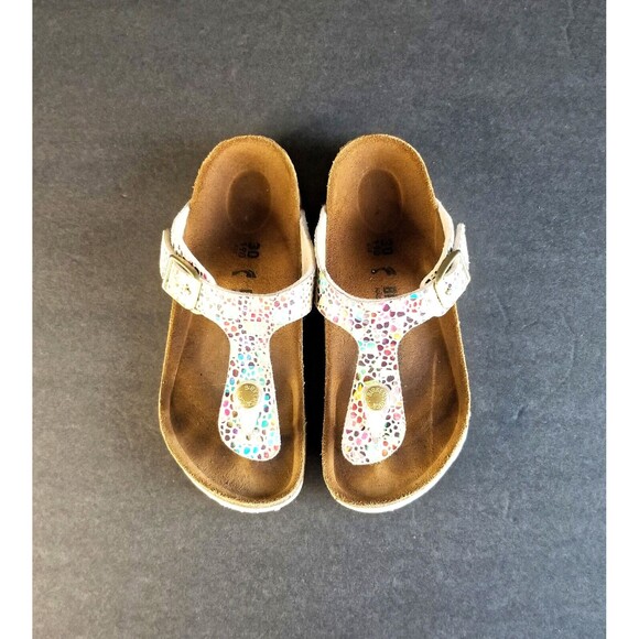BIRKENSTOCK Gizeh Kids Birko Flor Sandals Oriental Mosaic Sz 30 12 12.5 Narrow - Picture 3 of 10